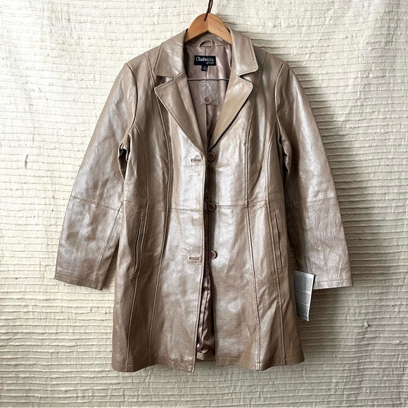 Chadwick’s Rose Good Shimmer Leather Jacket size 22 (large) - Picture 3 of 8